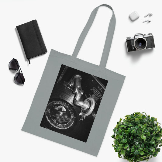 Phonograph 1910 - Cotton Tote ~ Sharon Dawn Collection