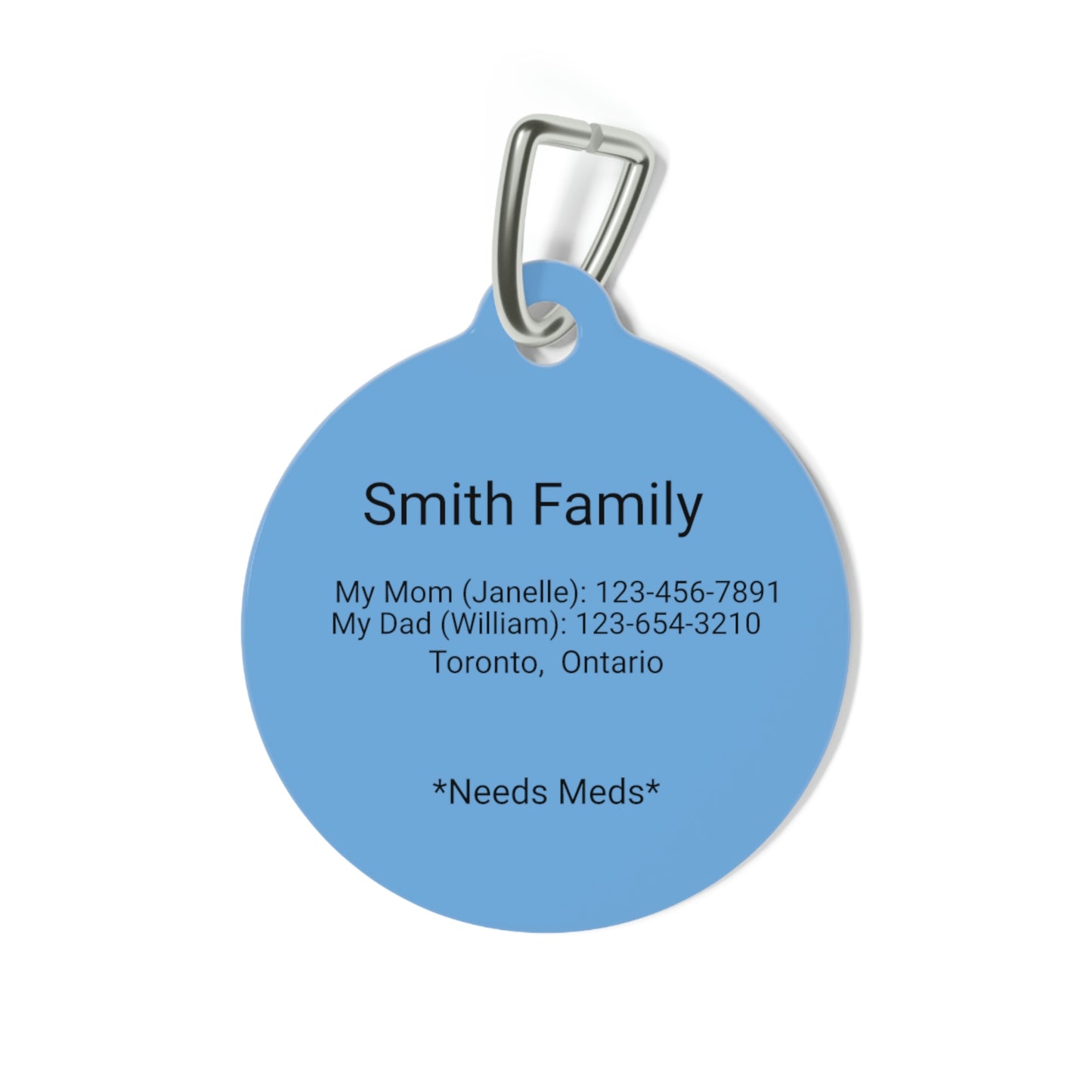 Blue Customizable - Pet Tag ~ Sharon Dawn Collection