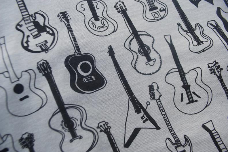 Guitars Pattern Heather Stone (Sale Price: $39.09 CAD)