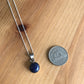 Minimal Lapis Lazuli Silver Necklace