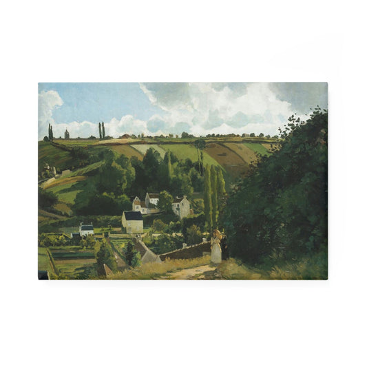 Jalais Hill, Pontoise - Camille Pissaro - 1867 - Button Magnet, Rectangle