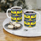 Yellow Typewriter - Ceramic Mugs (11oz) ~ Sharon Dawn Collection - Limited Edition