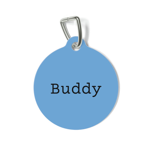 Blue Customizable - Pet Tag ~ Sharon Dawn Collection