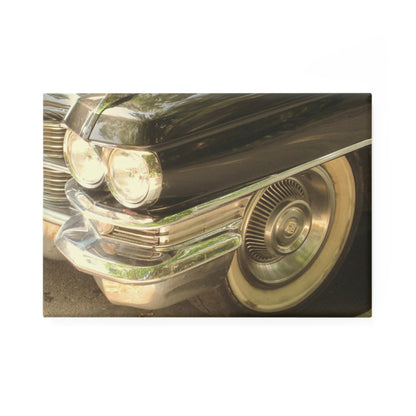 Vintage Car on a Summer Day - Button Magnet, Rectangle ~ Sharon Dawn Collection - Limited Edition