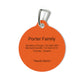 Orange Customizable - Pet Tag ~ Sharon Dawn Collection