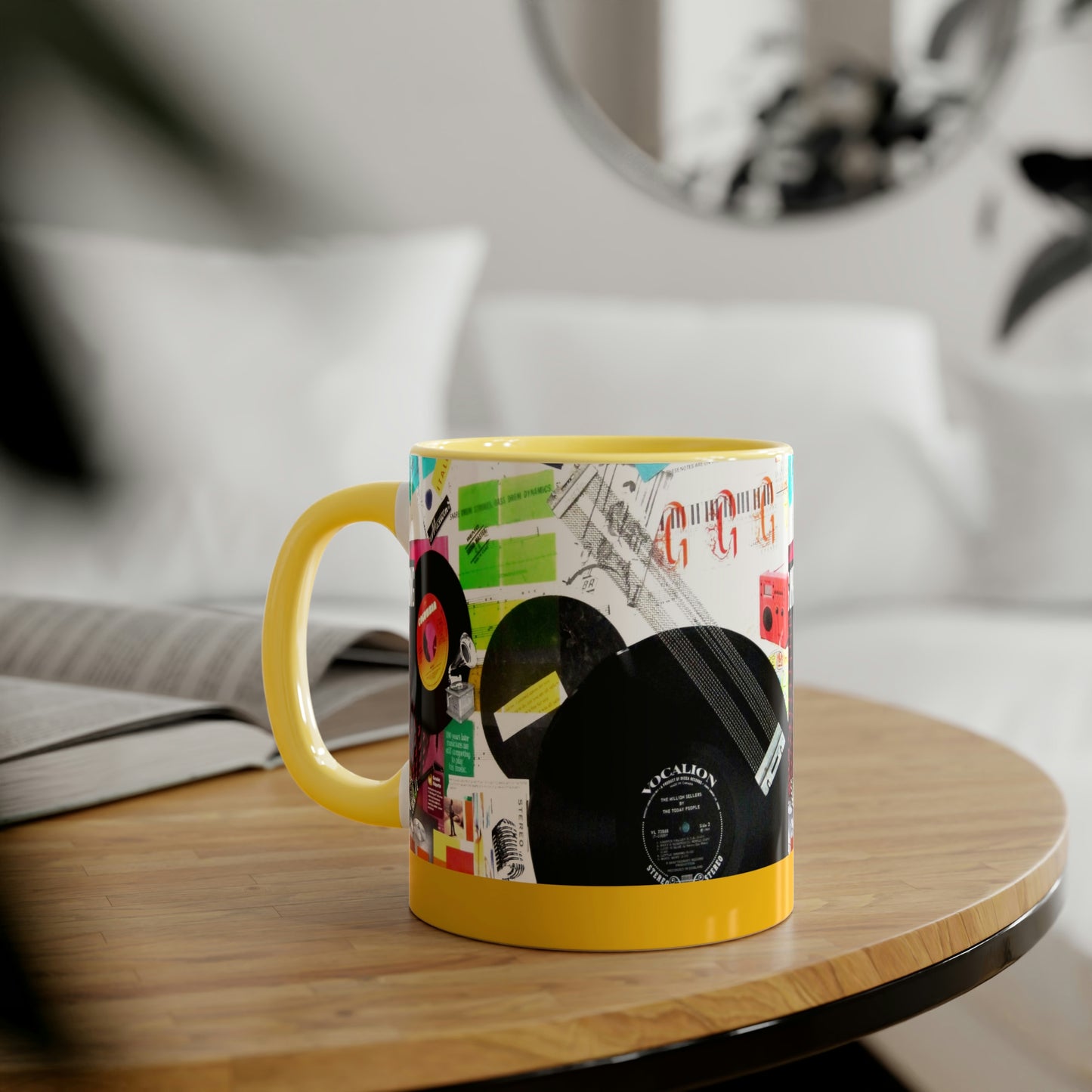 My Music Diary - Accent Mugs, 11oz ~ Sharon Dawn Collection - Limited Edition