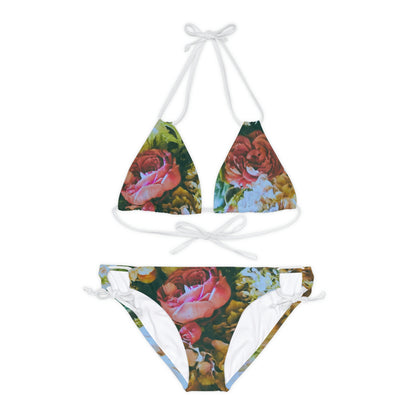 Romantic Floral - Strappy Bikini Set ~ Sharon Dawn Collection