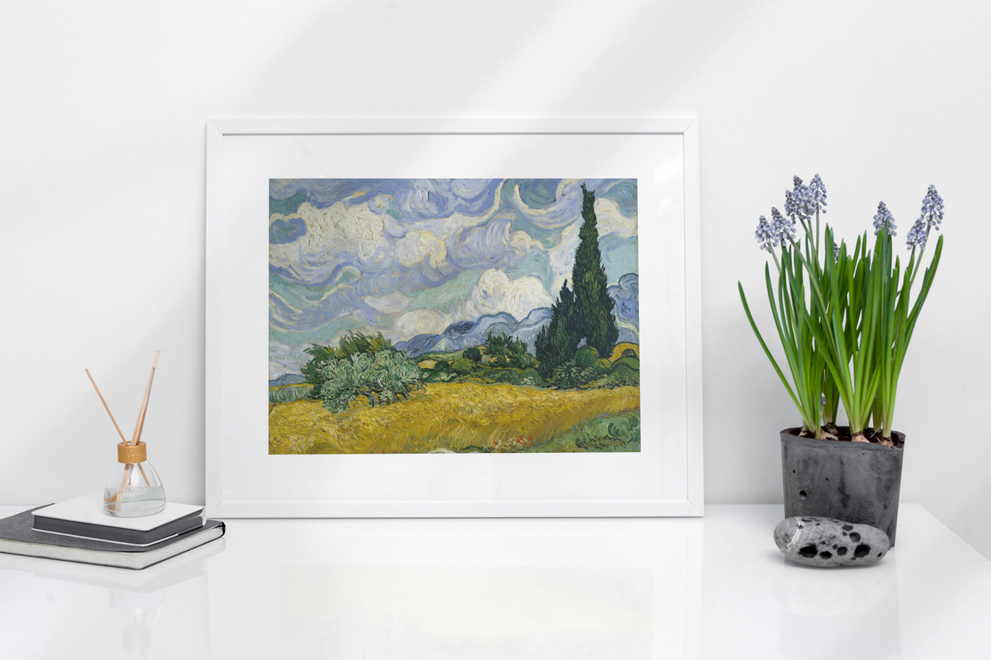 Wheat Field with Cypresses - Vincent Van Gogh - Rolled Posters