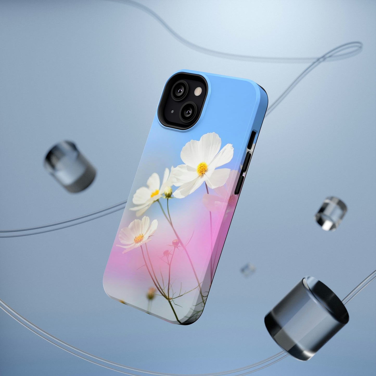 White Flowers - Impact-Resistant Cases - Phone Case