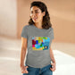 Technicolour TV - Women's Midweight Cotton Tee ~ Sharon Dawn Collection