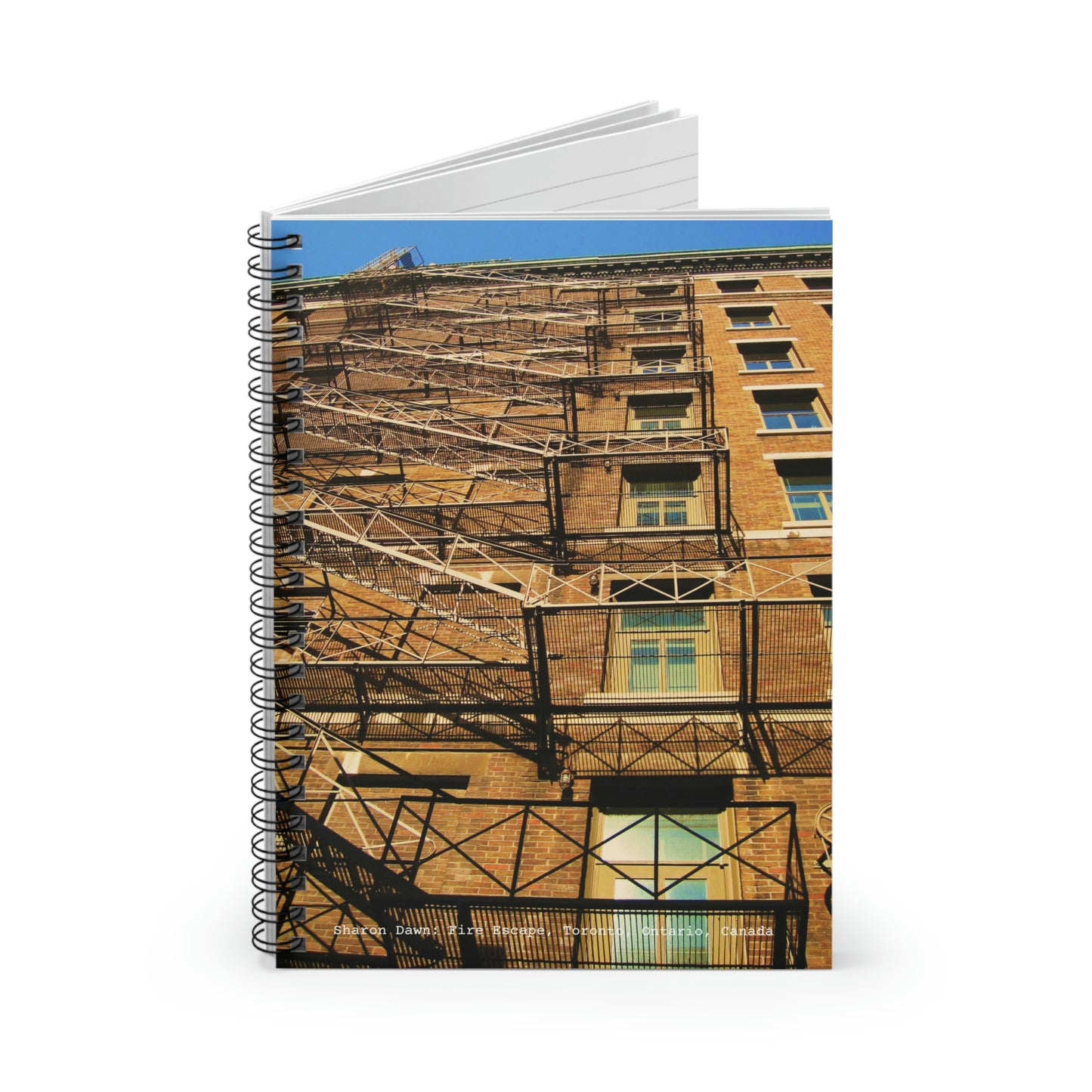 Fire Escape Spiral Notebook - Ruled Line ~ Sharon Dawn Collection