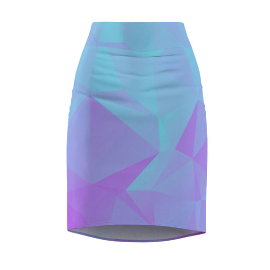 Blue Triangle - Women's Pencil Skirt (AOP) ~ Sharon Dawn Collection
