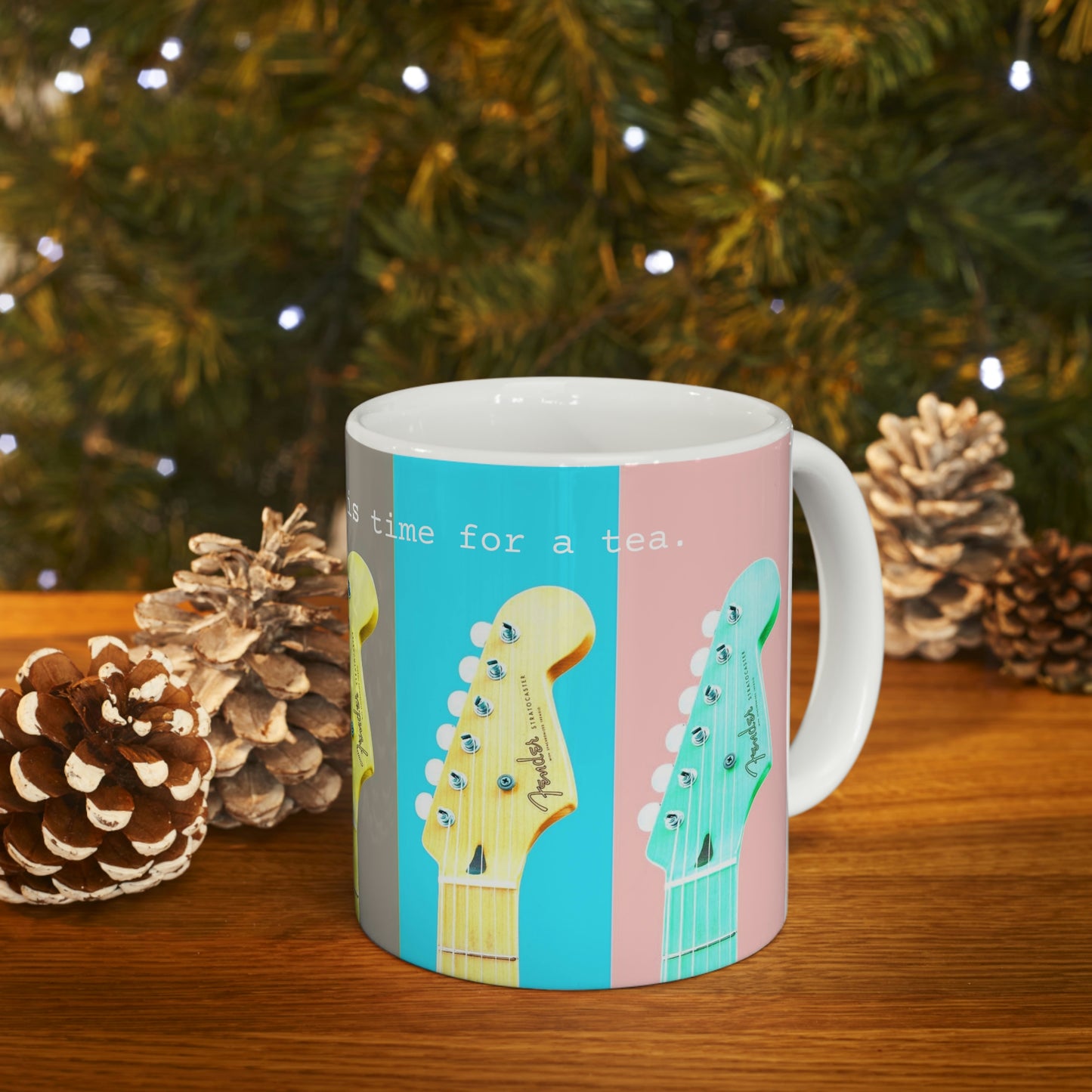 Broke a string so it is time for tea  - Ceramic Mug 11oz - Limited Edition