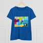 Technicolour TV - Women's Midweight Cotton Tee ~ Sharon Dawn Collection