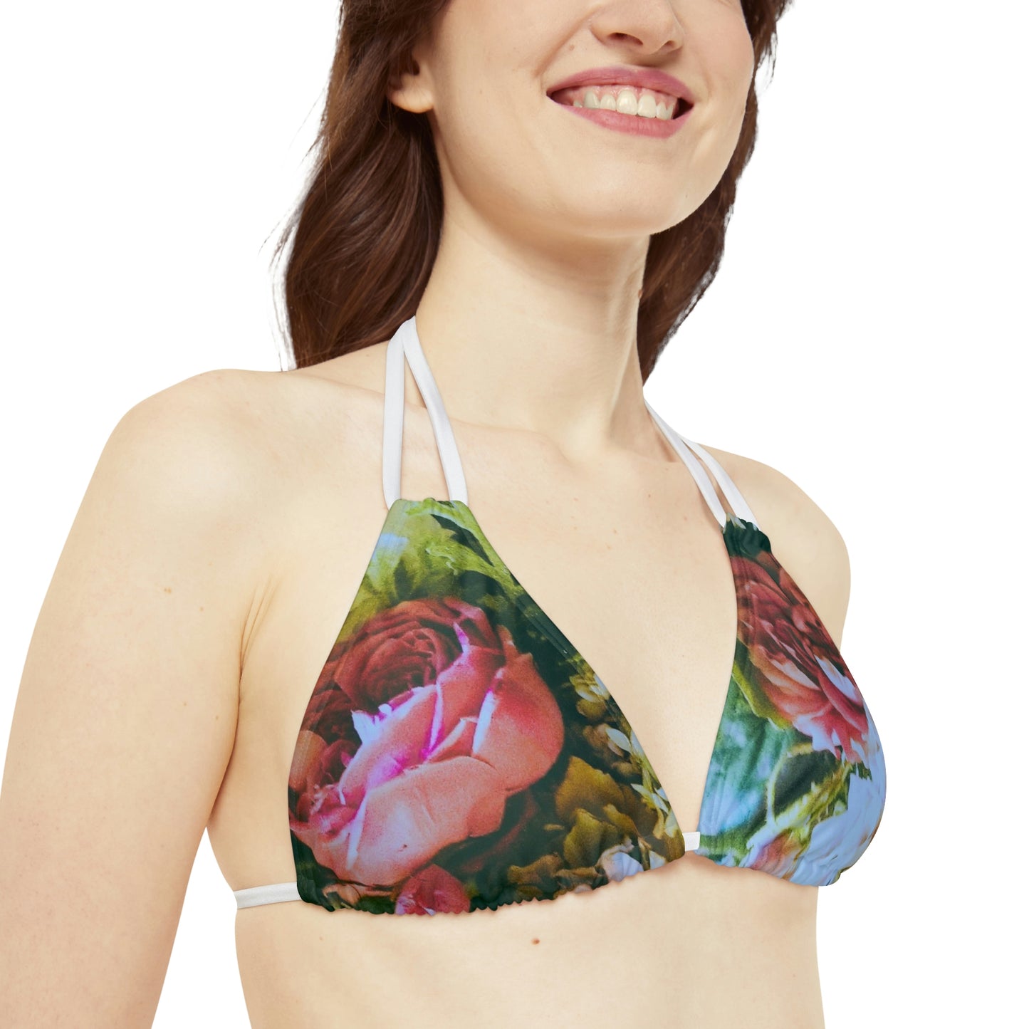 Romantic Floral - Strappy Bikini Set ~ Sharon Dawn Collection