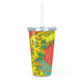 Kaleidoscope - Plastic Tumbler with Straw ~ Sharon Dawn Collection - Limited Edition