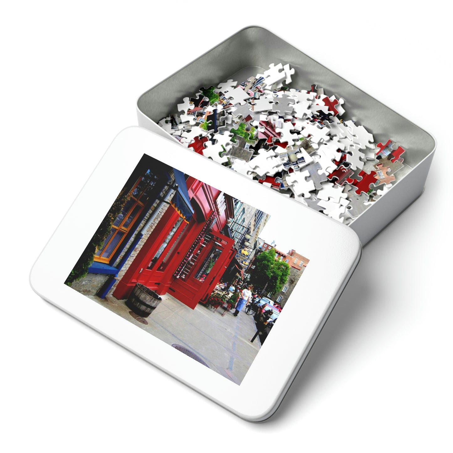 Cafe Walk - Jigsaw Puzzle (30, 110, 252, 500,1000-Piece) - Sharon Dawn Collection